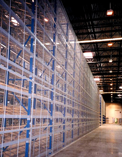 wire mesh rack safety panels
