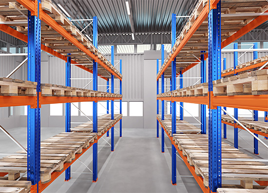 pallet rack aisle