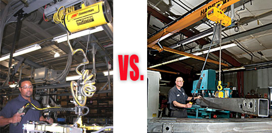 Hoists and Balancers - The differences