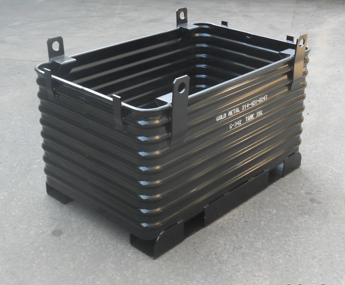 steel heavy duty recycling container
