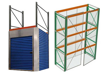 pallet rack security cages and enclosures
