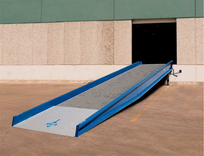 yard ramp in use