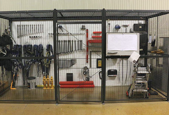 tool crib security cage