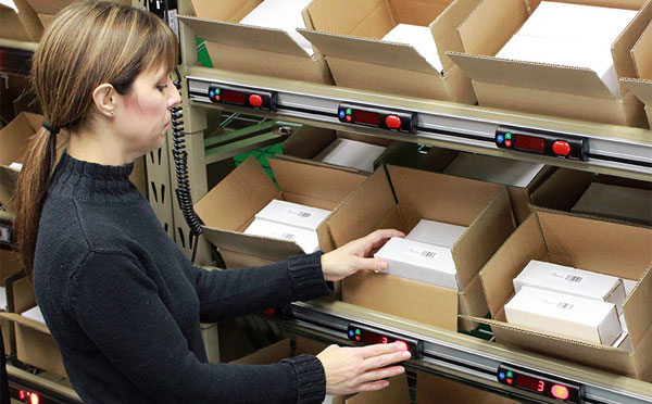 pick to light for order fulfillment