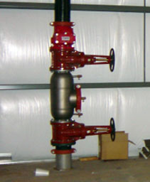 fire supression system in a factory