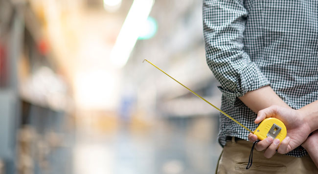 measuring a warehouse facility