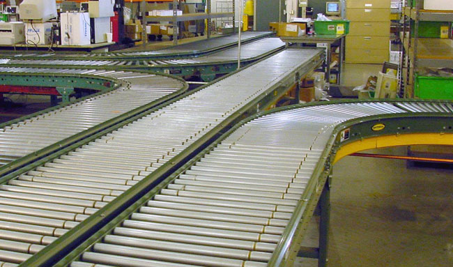 Conveyor system merge area