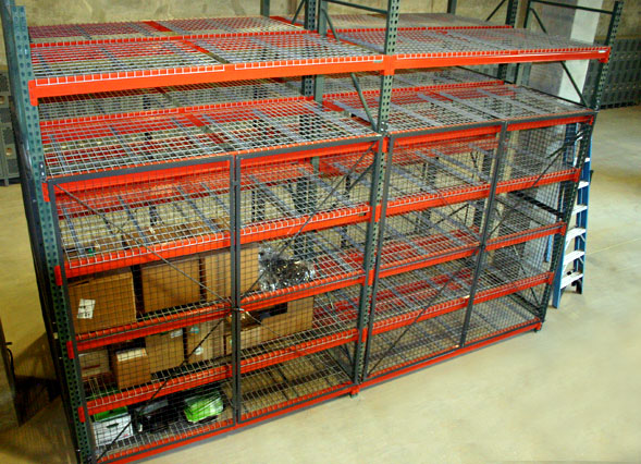 pallet rack security cage