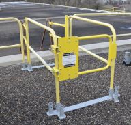 fall protection rooftop gate system