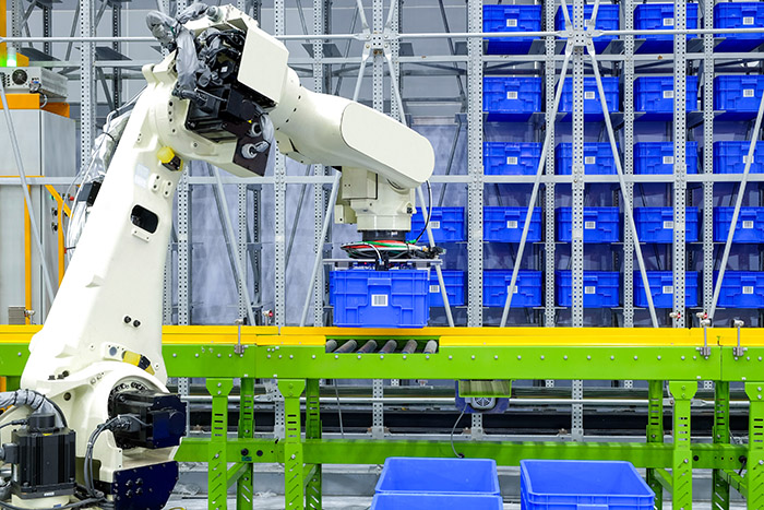 robot in machine guard