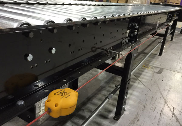 e-stop on a conveyor system