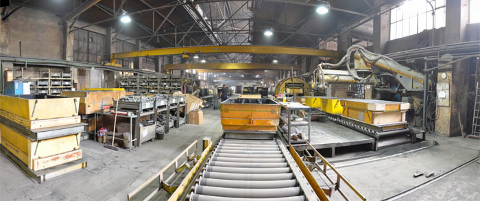 conveyor in a dusty manufacturing environment