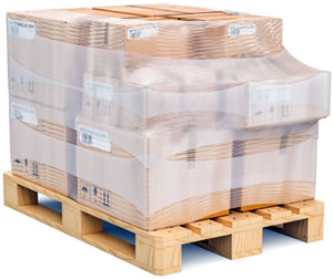 securely wrapped pallet