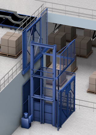 vertical reciprocating conveyor