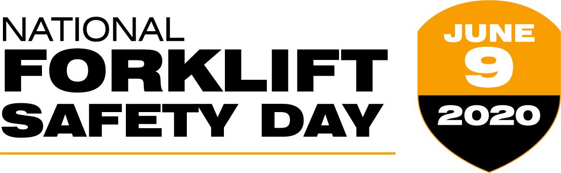 National Forklift Safety Day logo with June 19, 2020 in a shield