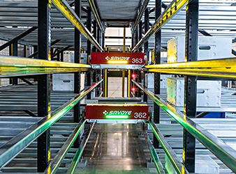 shuttles in a miniload asrs storage rack