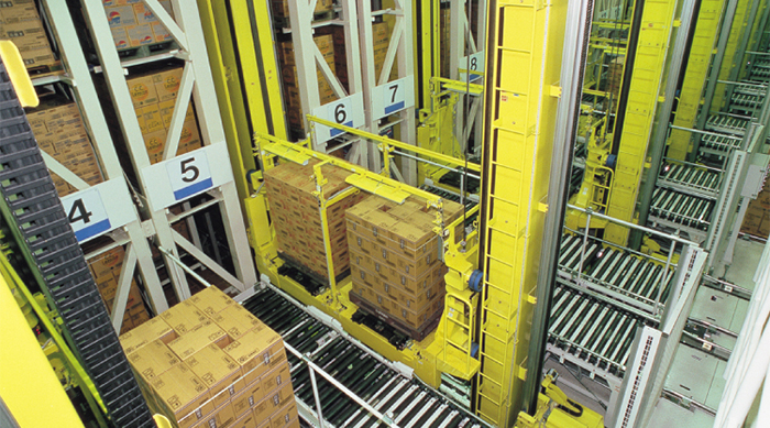 Muratec unit load pallet handling ASRS system in action.