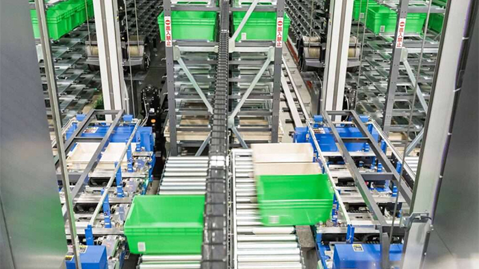 Ledger A3 mini-load AS/RS system in action at a fulfillment center