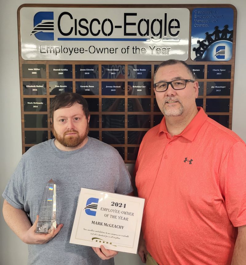 Cisco-Eagle Employee-Owner of the Year Trophy Presentation