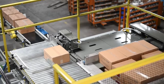 palletizer working in a facility