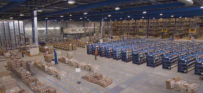 Comparison of vertical lift module vs. racking or mini-load for storage density.
