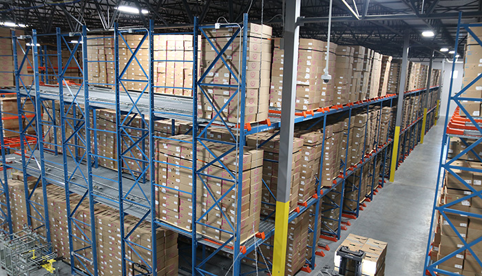 Multi-level pallet flow system