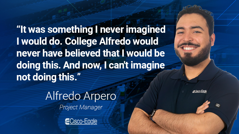 Alfredo Arpero with quote